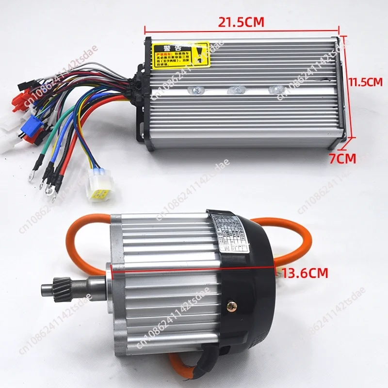 

2000W 60V 72V 4500Rpm Electric 3 Wheel 4 Wheel Motor Permanent Magnet Synchronous Sine Wave High Speed Motor with Controller