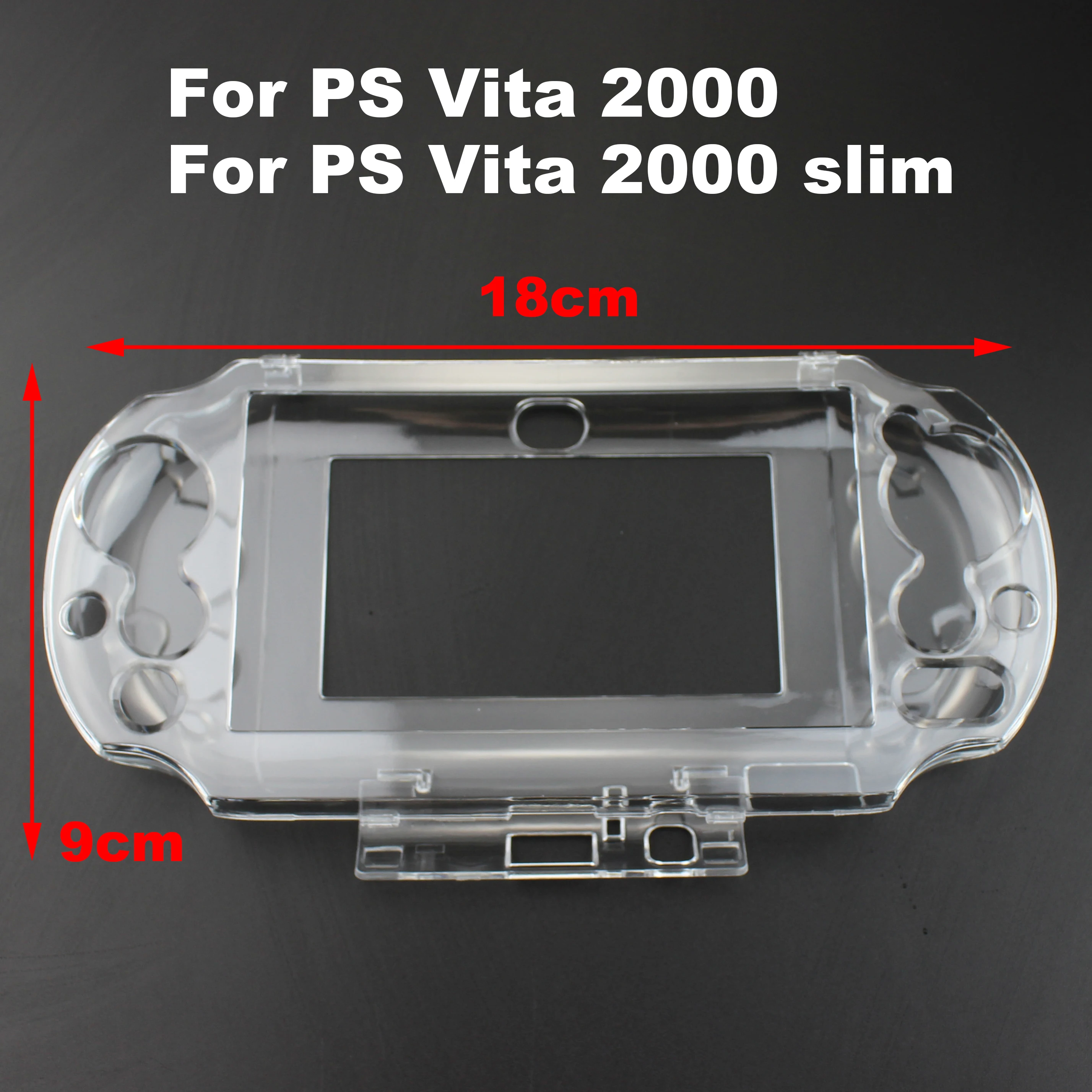 1pc Clear Crystal Protective Case Hard Guard Shell Slim Gaming Transparent Skin Protection Cover for PS Vita 2000 slim/PSV