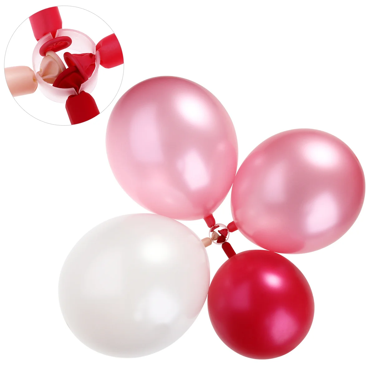 

50Pcs Balloon Arch Connectors Plastic Clip Rings for Party Wedding Balloon Buckle Arch Column Decoration Accessories
