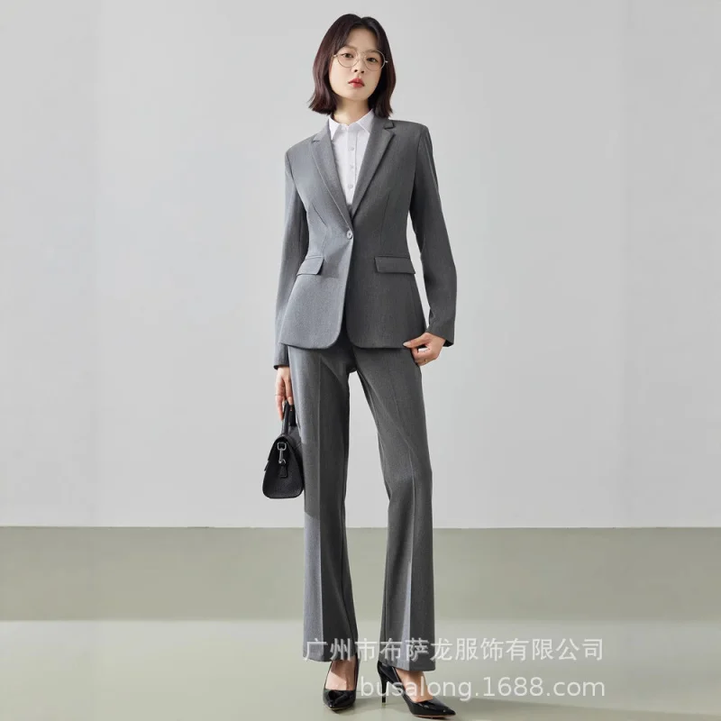 Professional attire suit set, women's blazer, formal suit for interviews, business attire for corporate managers