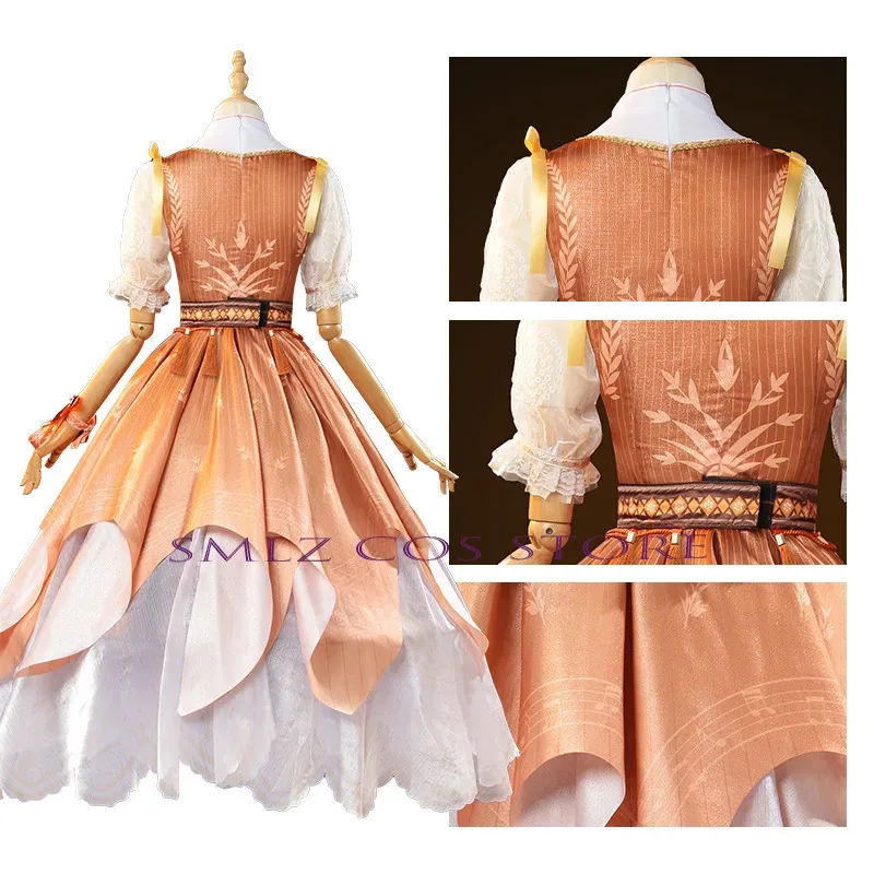Nikki Hometown Breeze Cosplay Game Infinity Nikki Cosplay Outfit Wig Lolita Orange Dress Suit Women Kawaii Girls Gown Party Prop