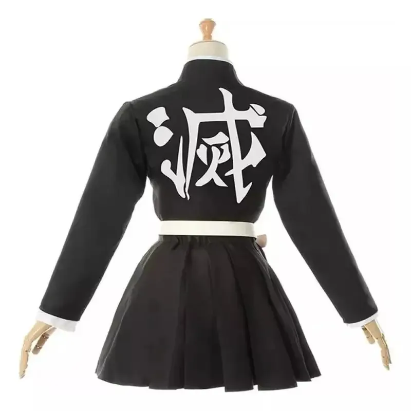 25COSAnime 악마 슬레이어 Kanroji Mitsuri 코스프레 의상 Kimetsu No Yaiba Kanroji Mitsuri 유니폼 마스크 할로윈 어린이 성인용