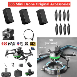 S5S Mini Drone Original Accessories 3.7V 1600mAh Battery/ Propeller /USB Line For  S5S Mini Drone Battery LSRC S5S Drone Battery