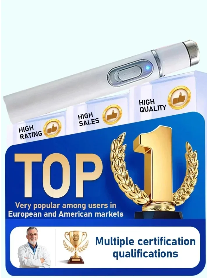 네일 수리 레이저 장비, 블루 라이트, 네일 케어 도구.