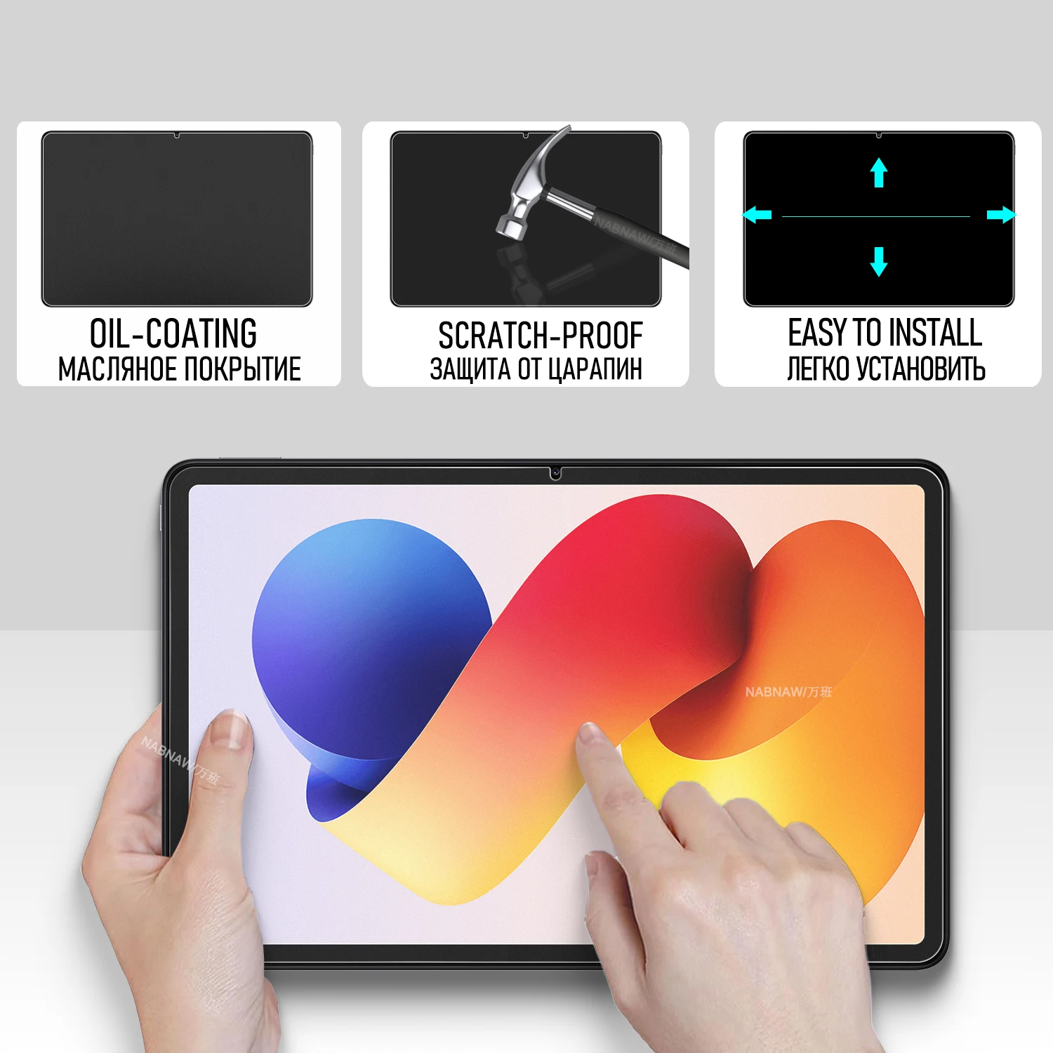 For Redmi Pad 2 Pro Full HD Tempered Glass Film Screen Protector On Xiaomi Redmi Pad 2 Pro 12.1 PC Scratch Proof Cover 2-Pack