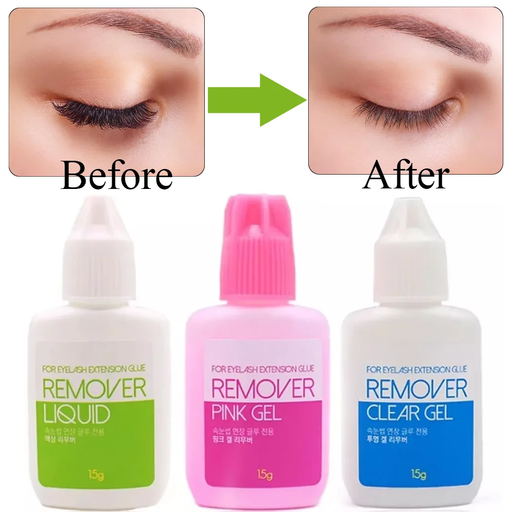 

5pcs Original Korea Liquid Remover for Eyelash Extensions Glue False Lash Removal Liquid Beauty Health Makeup Tool Wholesale 15g