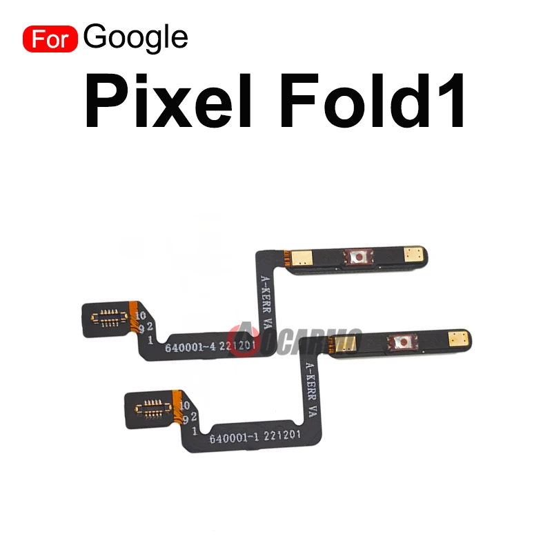 Loudspeaker Bottom Speaker For Google Pixel Fold 1 Black Fingerprint Sensor Flex Cable Repair Parts Replacement