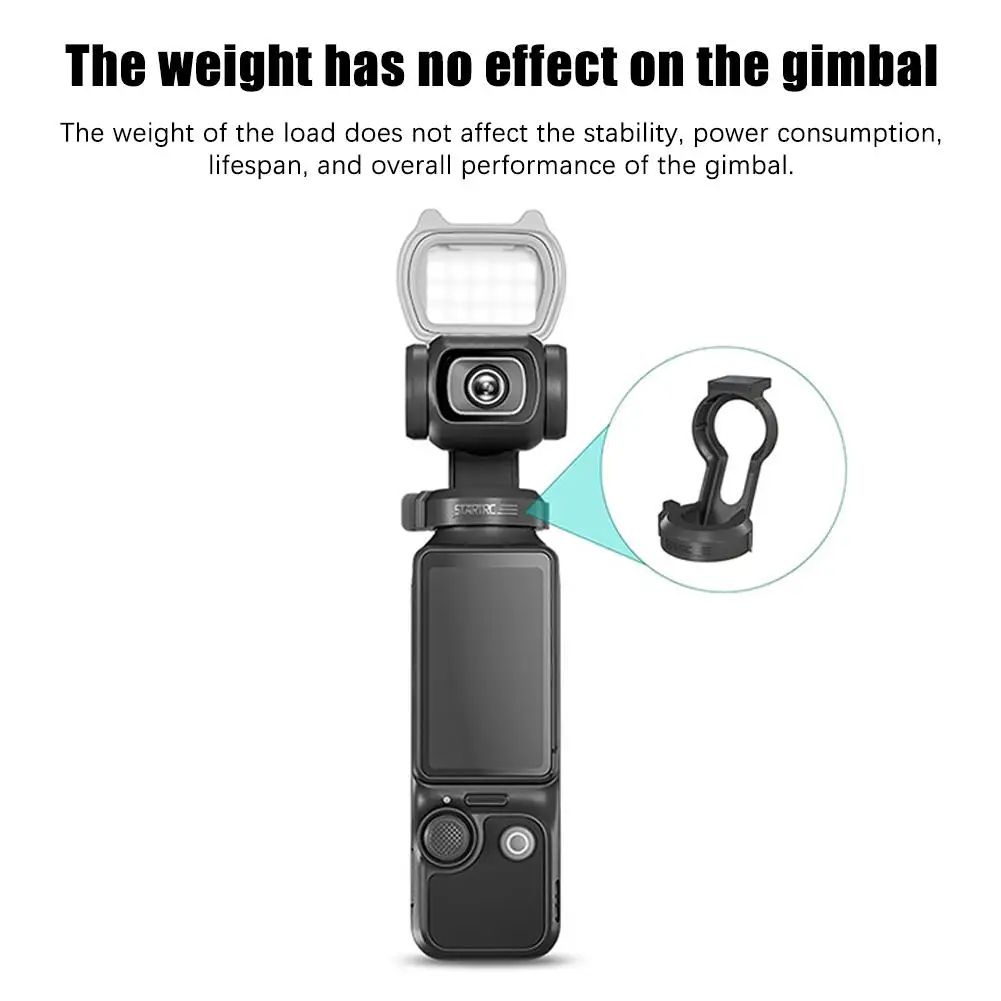  for dji Pocket 3 Magnetic Fill Light With Expansion Bracket Accessories Real-time Fill Light Portable Live Broadcast Lighting