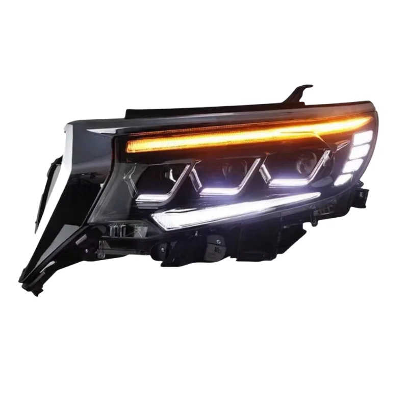 YLB Car Headlight Assembly Suitable for 18-20 Toyta Prado HEAD LAMP Modified LED Daytime Running Lights