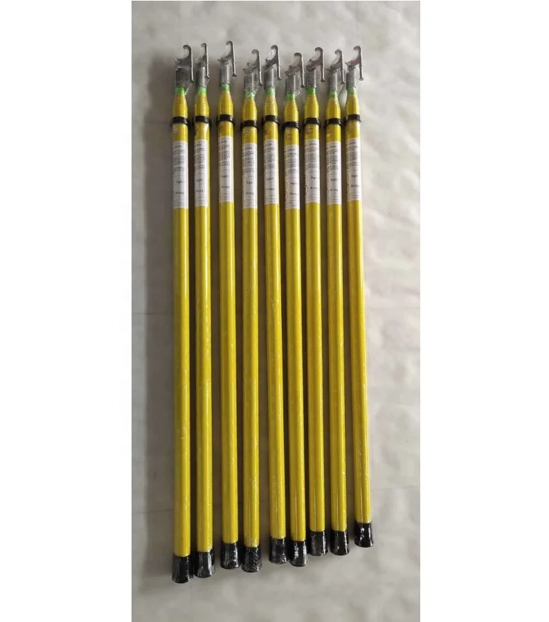 Fiberglass Electric Adjustable Triangle Telescopic Hot Stick Rod /Operating Rod