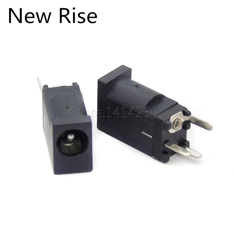 10PCS DC Power Socket DC002F DC-002D 3.5x1.35mm Female Socket DC-002F connector 180° Vertical