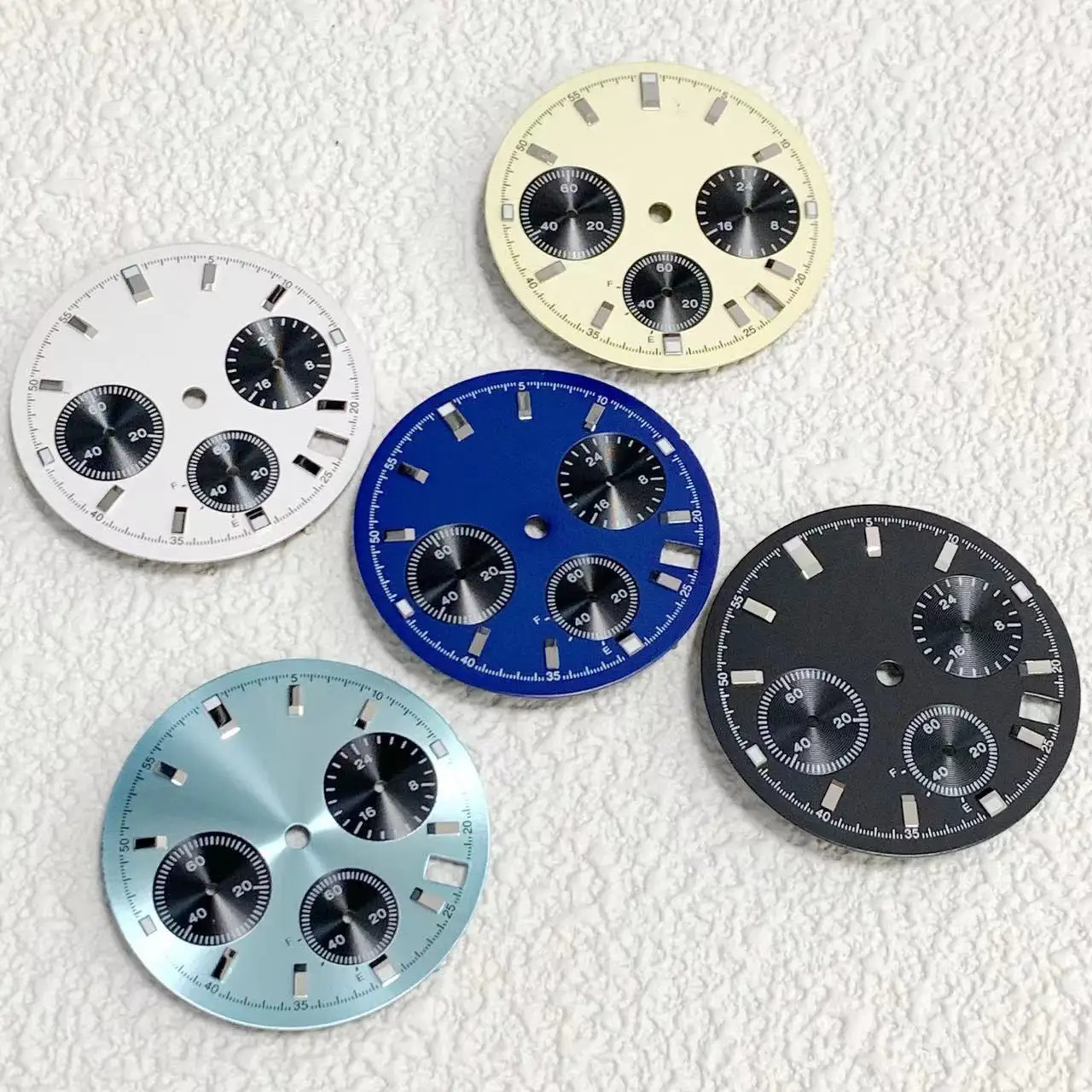 Hot Selling 29.5mm VK63 Panda Sterile CustomS Dial Watch Accessories Custom Watch NO Logo VK63 Movement Men' Watch