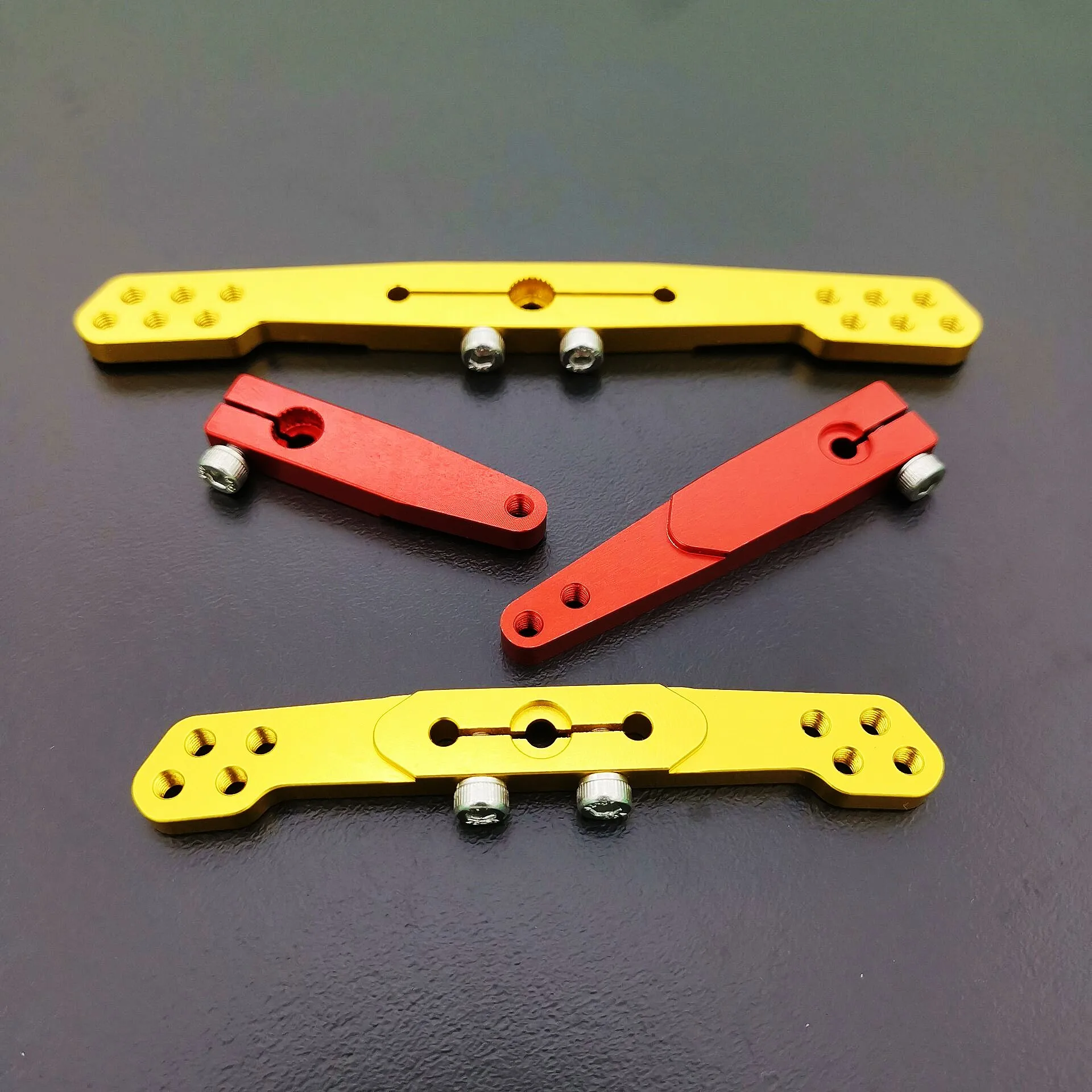 Aluminum golden Servo Arm for RC airplane 1.5 2 3  4inch  double  side 25T futaba