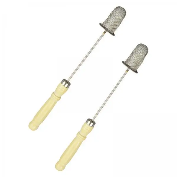 Fire Cupping Rods Extended Handle Safety Mesh Reusable Metal and Wooden Ignition Tool for Cupping Therapy and Home Massage
