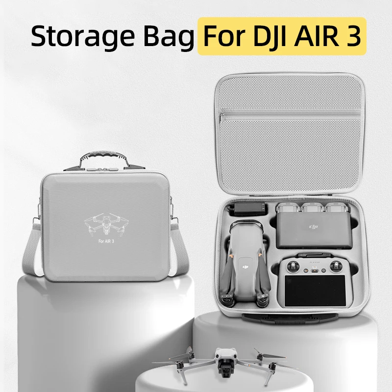 For DJI AIR 3 Drone RC 2/RC-N2 Remote Controller Storage Handbag Shoulder Crossbody Bag Carrying Case Protective Box Accessories