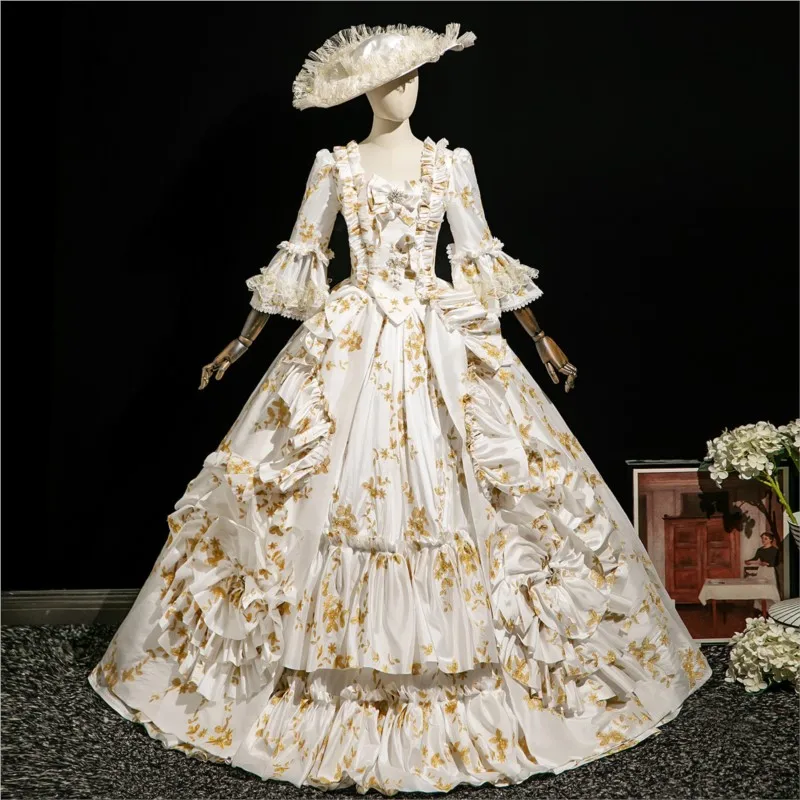

White performance fashion show photo studio chorus drama embroidery wedding shoot dress