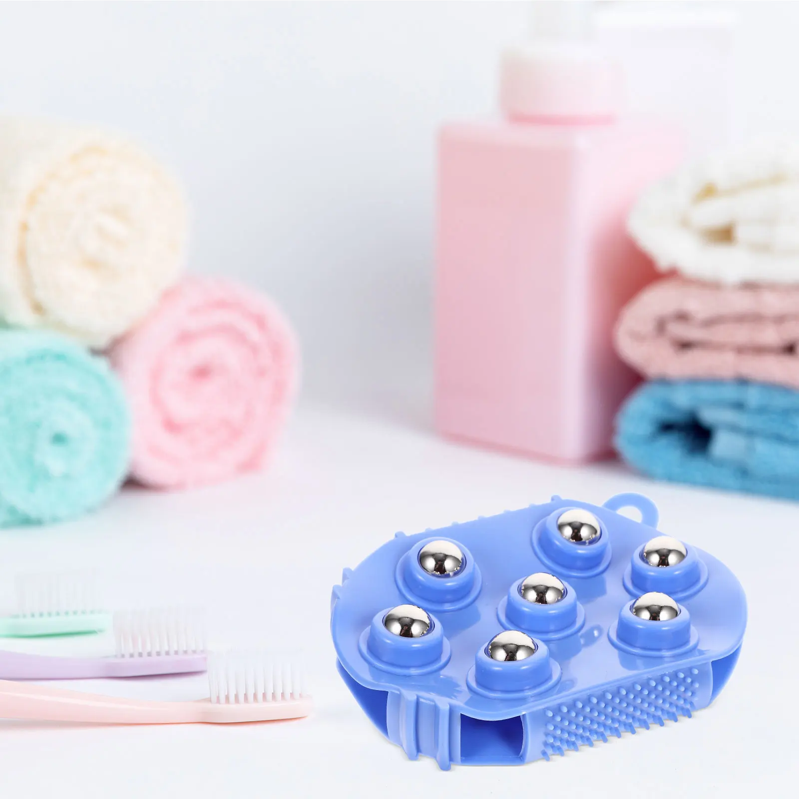

7PCS Meridian Massage Brush 360 Degree Rotating Seven Body Roller for Neck Back Legs Muscle Portable Tool