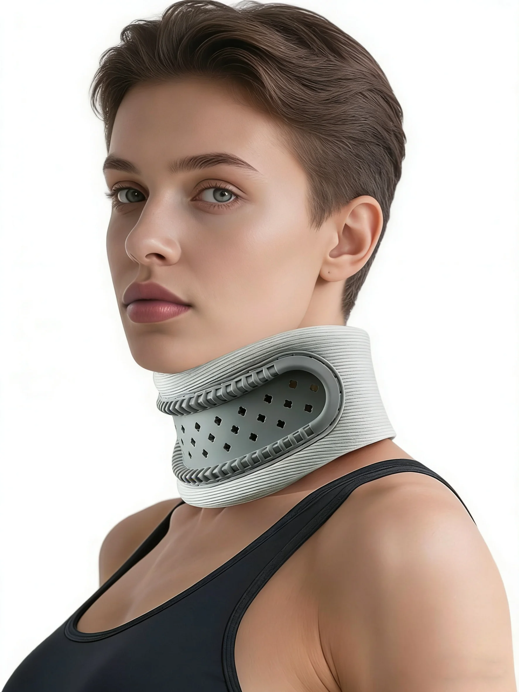 

Neck Brace for Sleeping, for Relief Neck Pain and Provide Support Soft Cervical Collar, Soft Skin-Friendly Fabric,Memory Foam