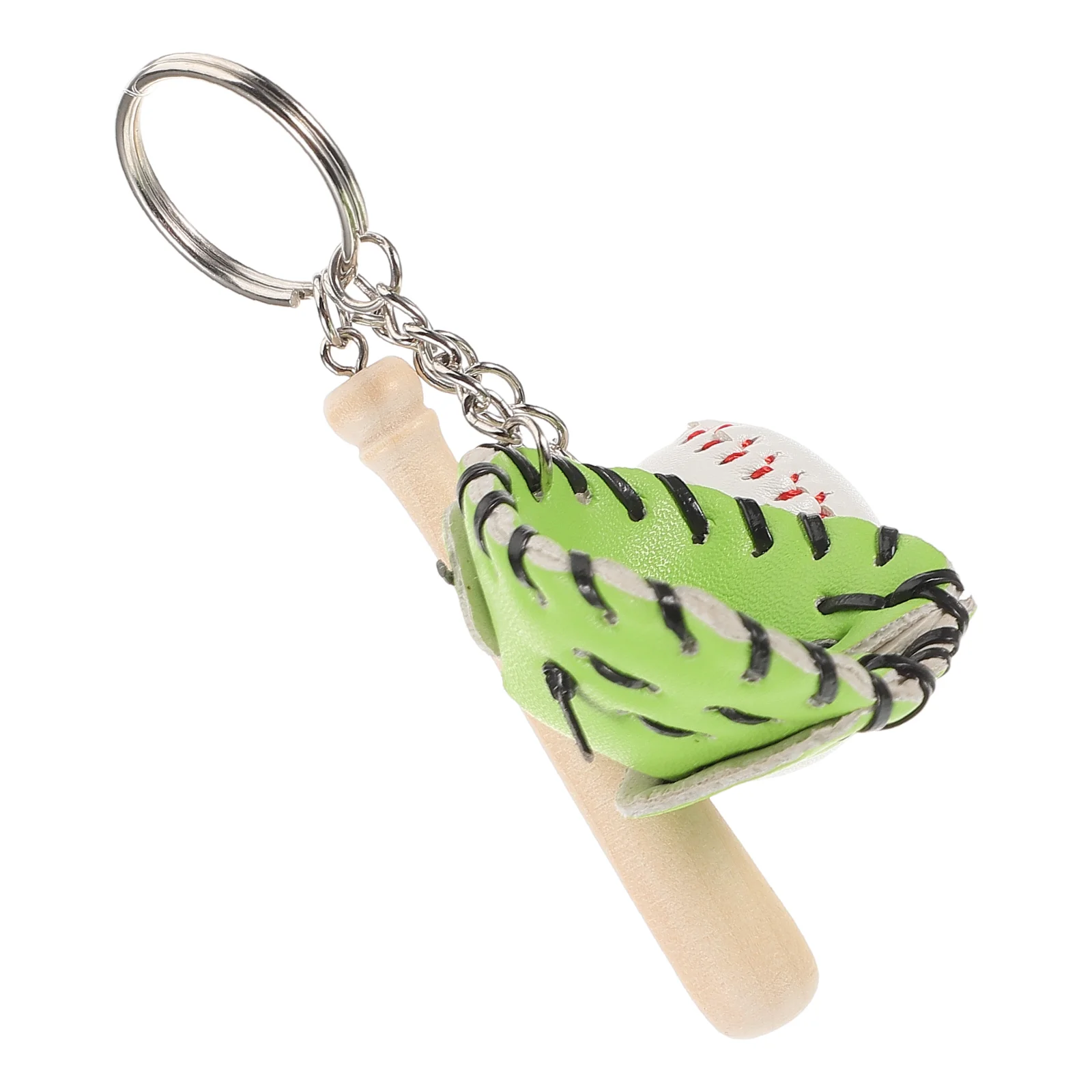 Keychain Creative Baseball Cute Bat Softball for Decor White Sports Rings Keychains Miss