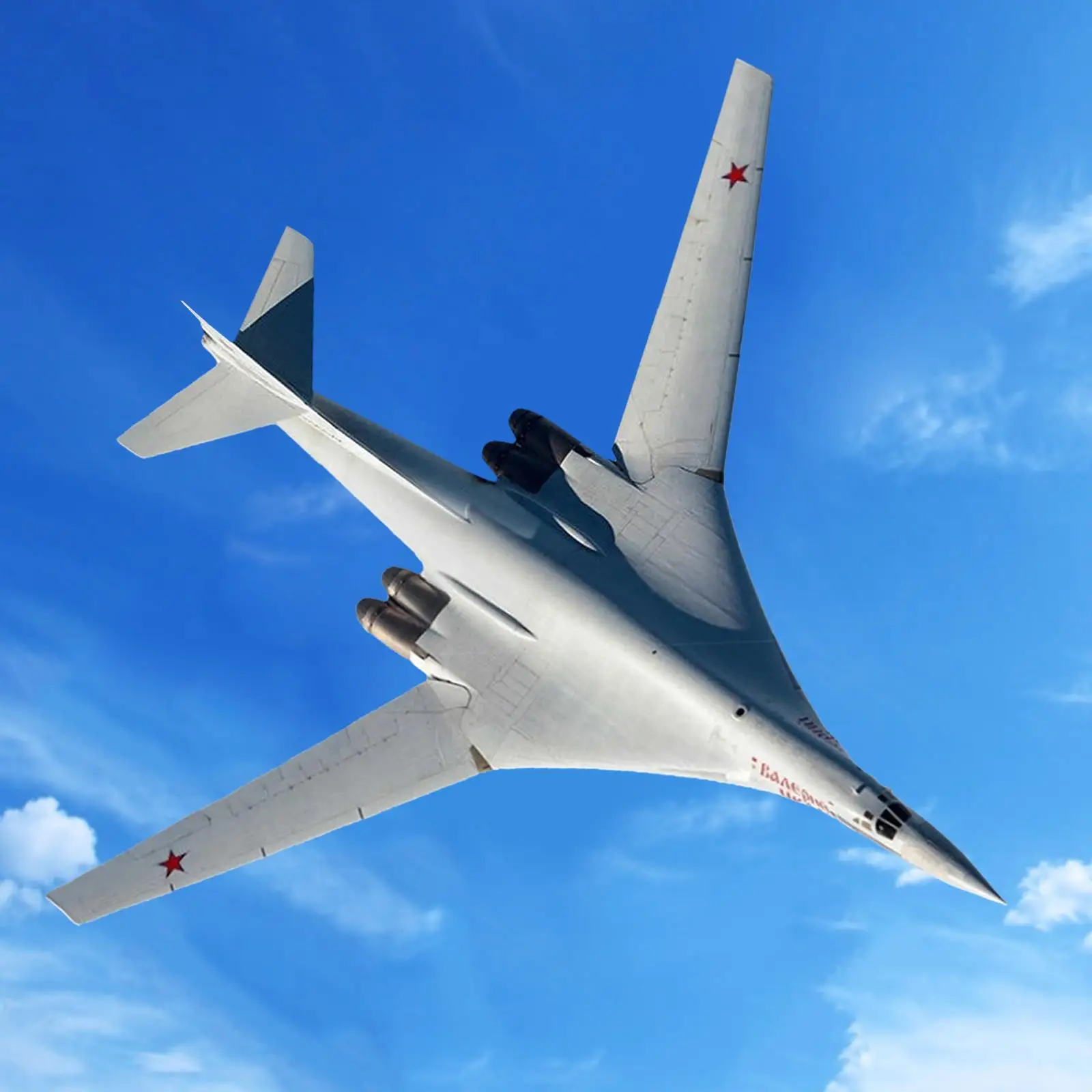 Model Russian Tu-160 Strategic Bomber Static Ornaments Alloy Body Simulation Product Without Stand Very Suitable