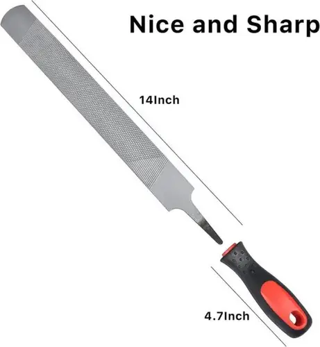 Imagen 2 del producto Herramientas de reparación de herraduras, raspadores de 14/8 pulgadas, bala plateada