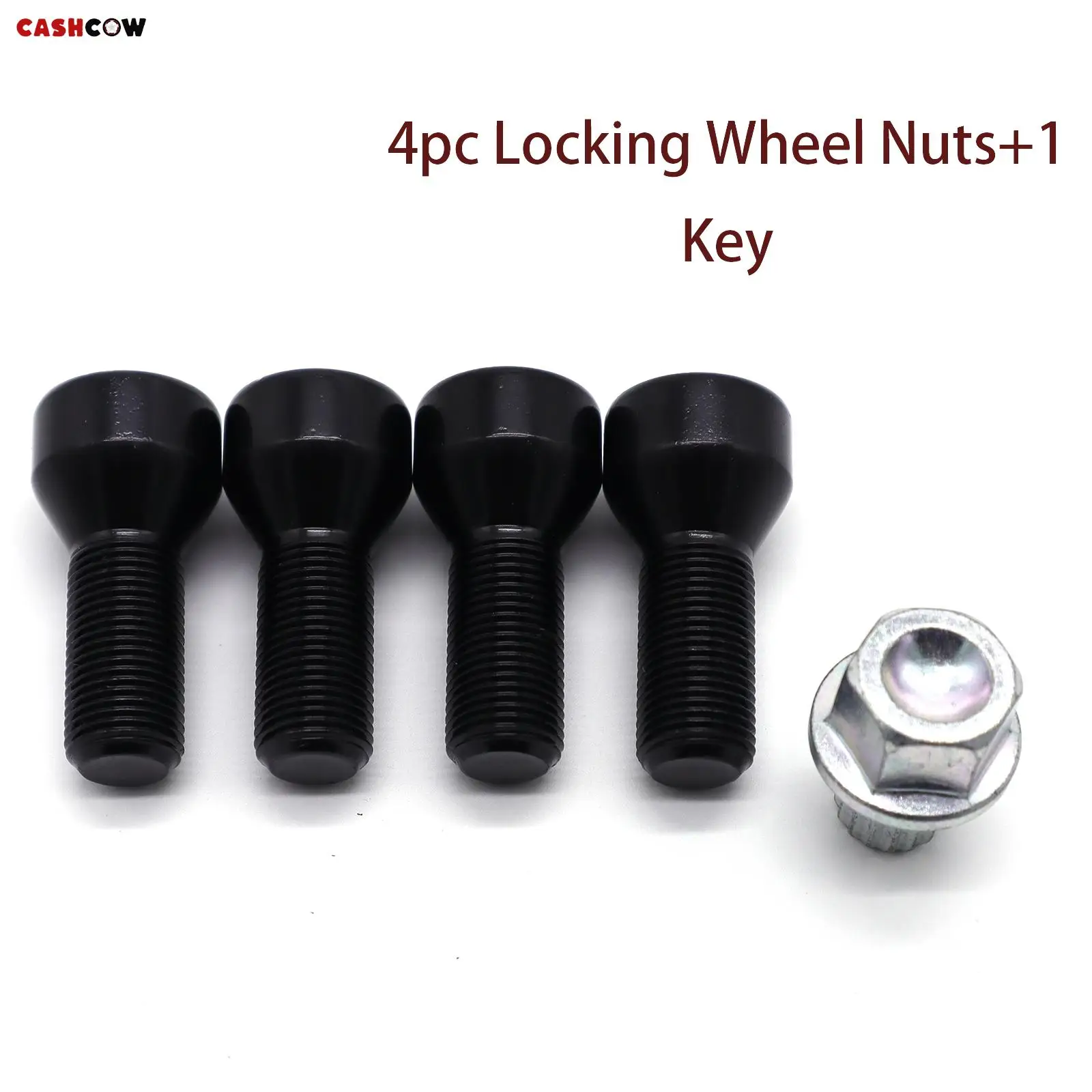 4+1 For BMW 1/3/5/6series 325 328i 525i 528i Z3 Z4 M3 M5 M6 Car Locking Wheel Bolts Nuts Set 36136786419 M12X1.5 Car Accessories