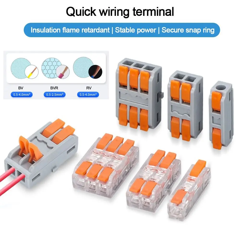 Quick Electrical Cable Splice Mini Quick Terminal Block Universal Fast Connector Small Wiring Connector Electrical