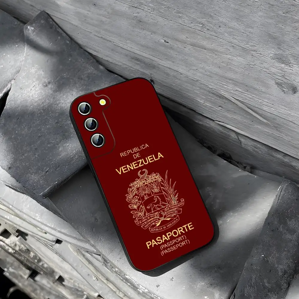 Venezuela Flag Passport Phone Case for Samsung Galaxy S23 S24 S21 S22 S20 Ultra Fe Plus A34 A54 A24 A52 A53 M54 Cover image 2