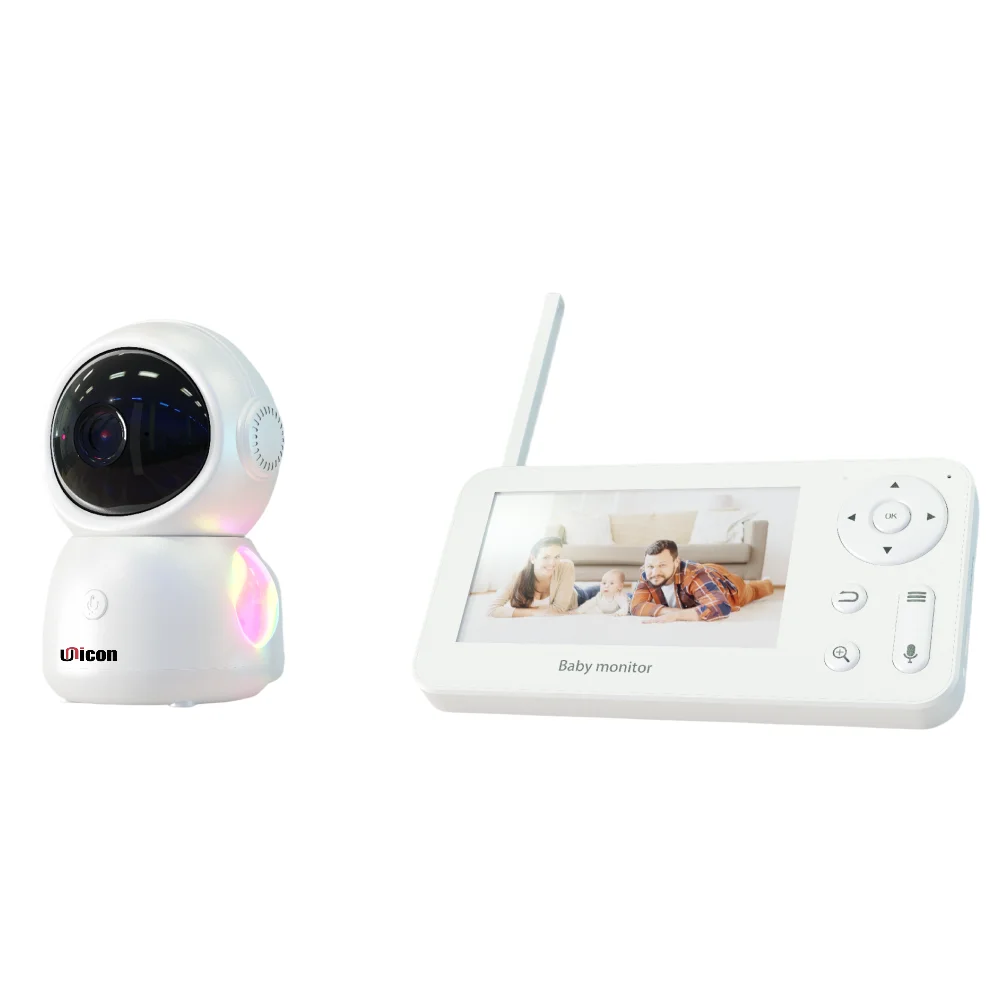 Ai Recognition Smart Two Way Talk Crying Detection Free Cloud Storage 1080P 14 Lullabies Baby Monitor With Camera And App