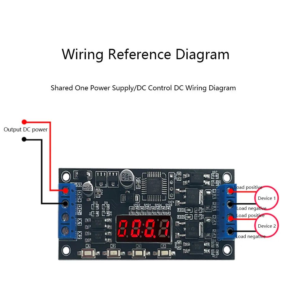 Taidacent DC 12V 24V Dual Mosfet Timer Module Led Delay Relay Trigger Cycle Timer On Off Delay Timer Switch Board