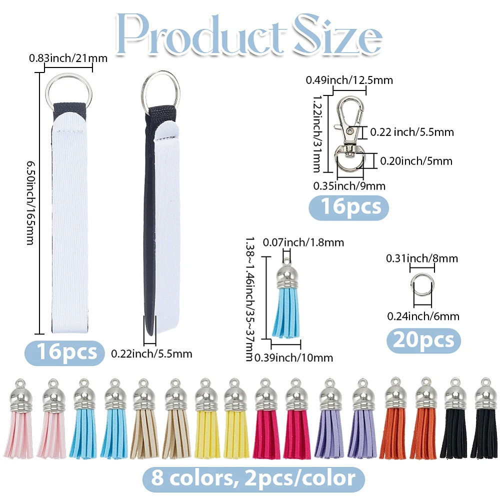 Sublimation Lipstick Holder Blanks Bulk Sublimation Lipstick Holder Keychain with Tassel for DIY Craft