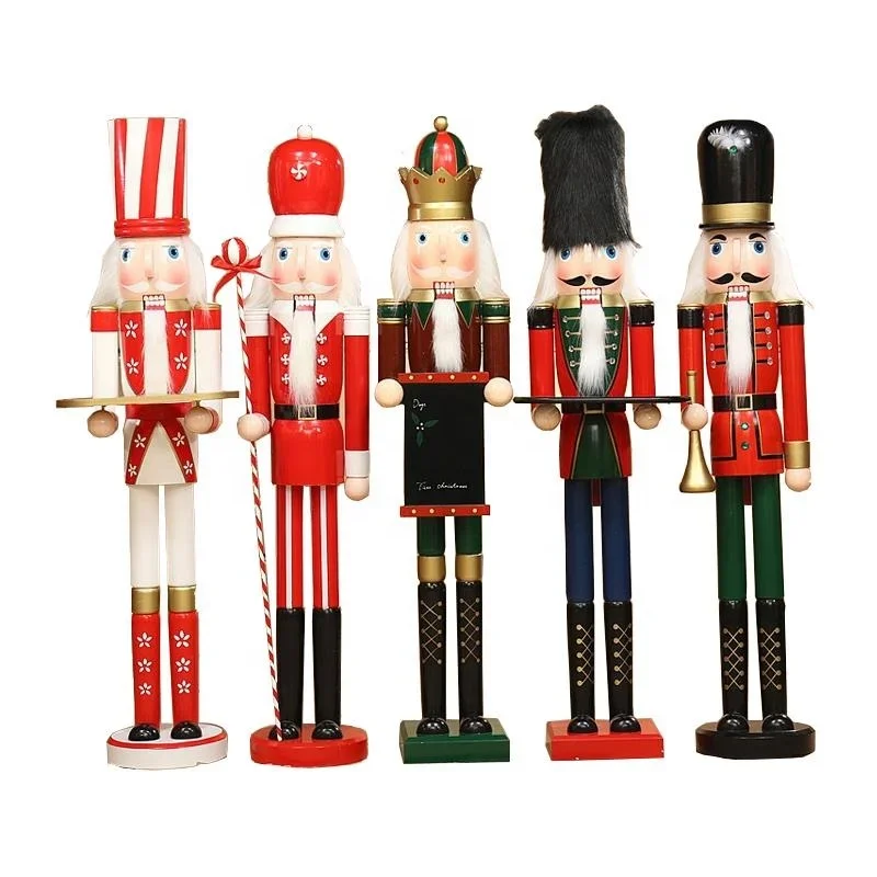 Popular Hot-sale 4ft Wood Christmas Nutcracker Soldiers for Indoor Outdoor Christmas Holiday Decoration