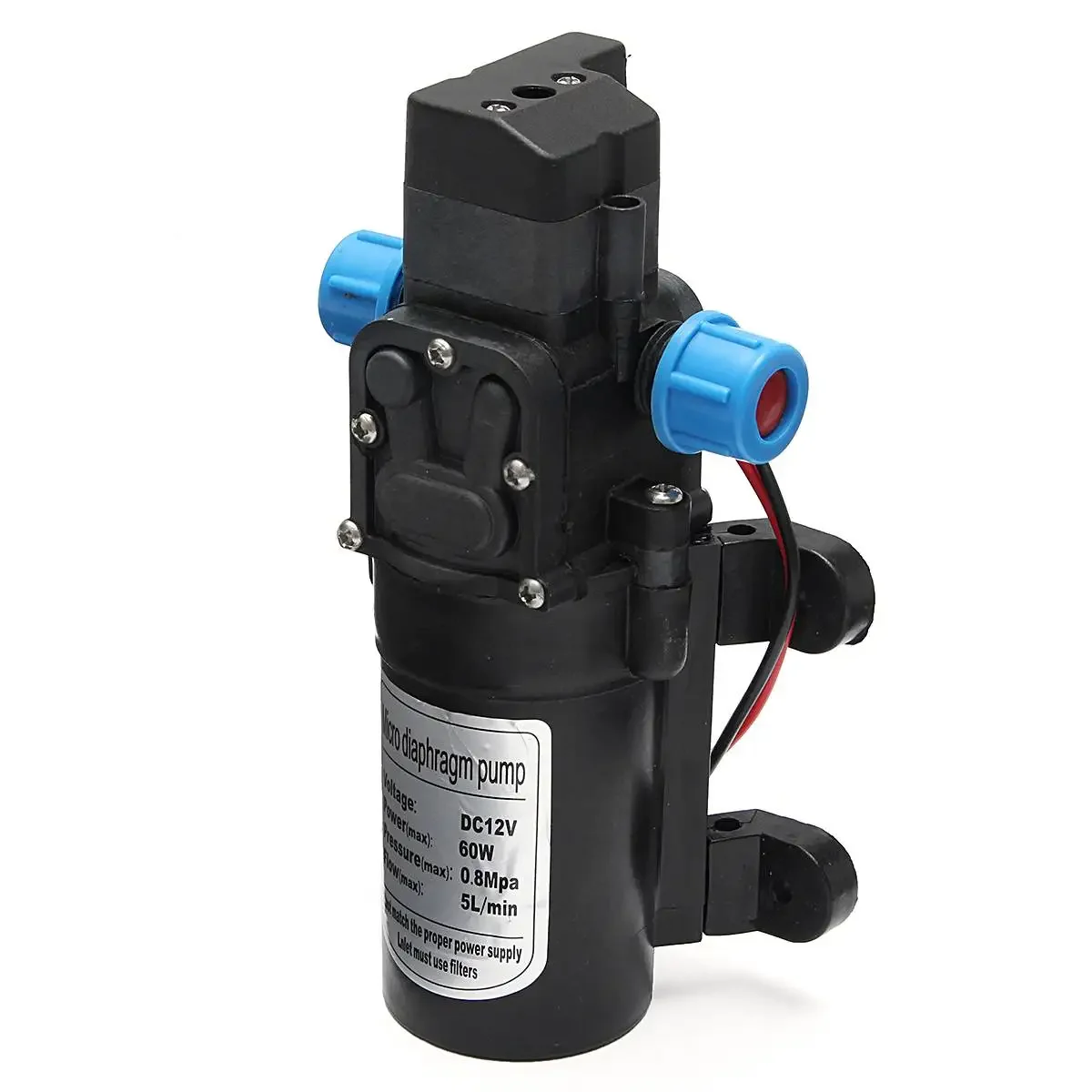 

DC 12V 60W Micro Electric Diaphragm Water Pump Automatic Switch 5L/min High Pressure Car Washing Spray Water Pump