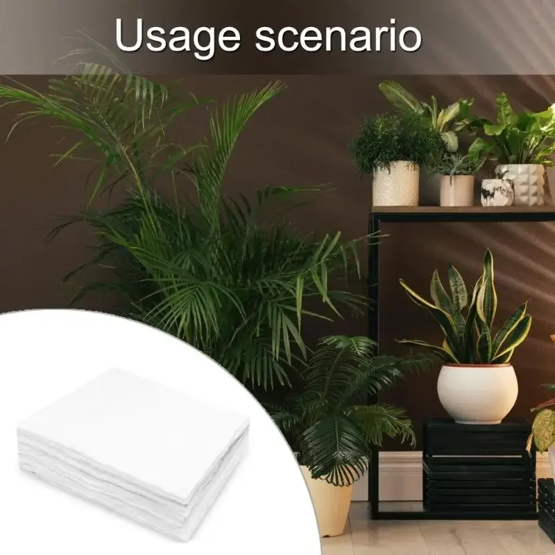10/20Pcs Watering Planter Liner Adjustable for Hanging Baskets 10x10inch Absorbent Cotton Pad Automatic Plant Watering Y5GB