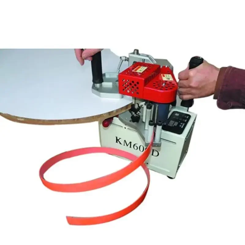 KM600D Woodworking Portable Edge Banding Machine Double-sided Glued Edge Banding Machine Small Portable Edge Banding Machine