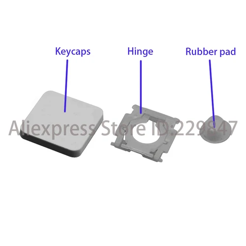 Imagen 2 del producto Teclado portátil para Logitech Craft MX Cap Keycap y bisagra de repuesto negro gris