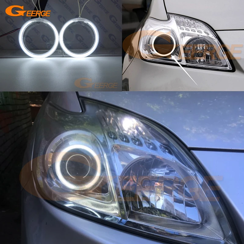 

For Toyota Prius W3 2009 2010 2011 2012 2013 2014 2015 Ultra Bright CCFL Angel Eyes Kit Halo Rings