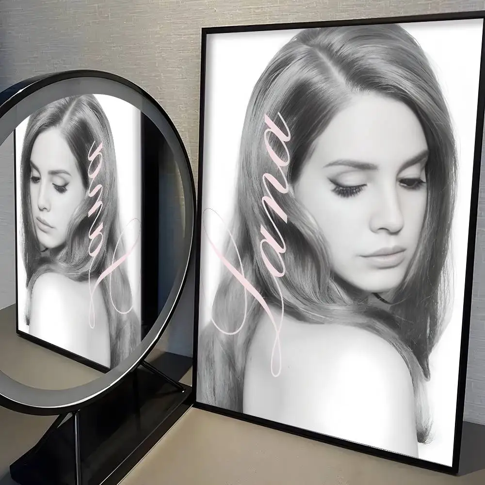 Sänger L-Lana Del Rey Poster Hochwertiger Druck Home Decor Wandkunst Wandbild Zimmer Bar Dekoration