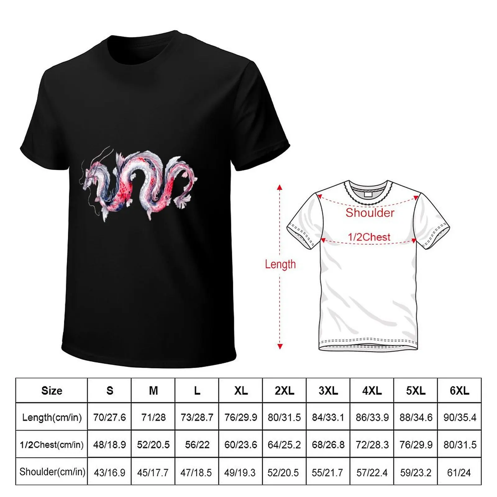 Koi Dragon T-Shirt shirts graphic tees shirts graphic tee anime sweat clothing for men