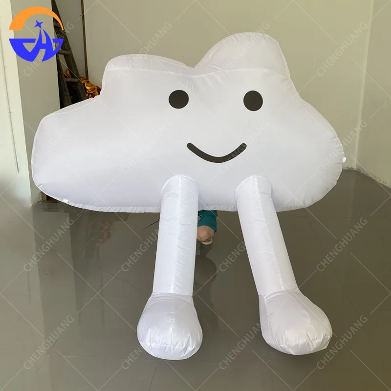 

Надувная фигура-облако в виде мультяшного персонажа для наружной рекламы на мероприятиях и в торговых центрах, надувной декоративный реквизит