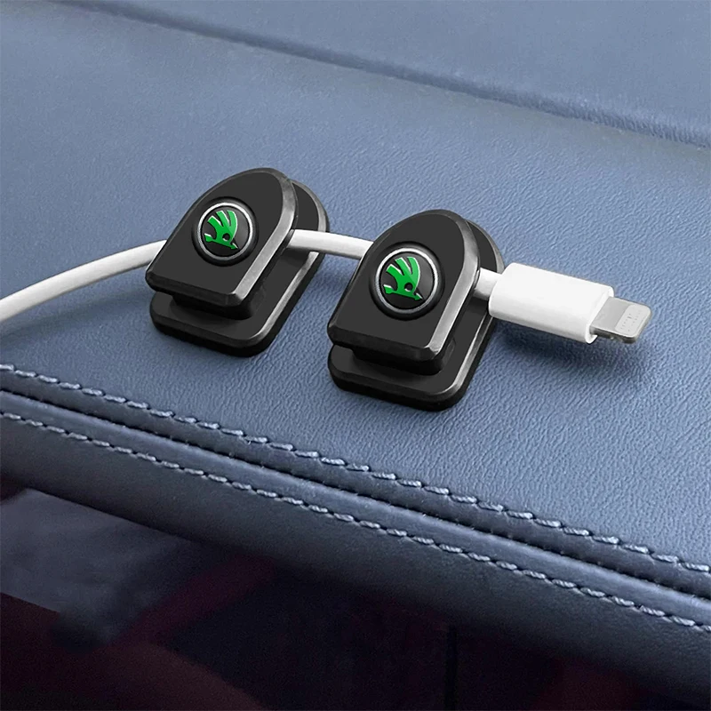 1/2/4Pcs Car Hook Clips Storage For Skoda A7 Fabia Superb Yeti Octavia Enyaq Rapid Kodiaq Kamiq Karoq Vrs Interior Accessories