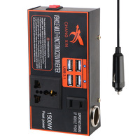 DC 12V/24V to AC 110V/220V Cigar Lighter Plug Power Adapter Converter 8 Ports Car Inverter USB Chargers Cigarette Lighter Socket