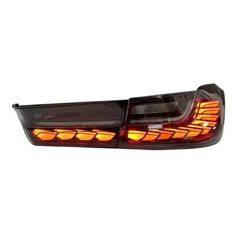 Car Custom White Clear Lens Led Tail Light For BMX M3 G80 & 3 Series G20 320i 330i 340i Turn Signal Dynamic Animation Rear Lamp