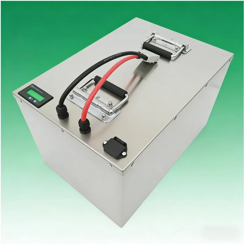 High Capacity 60V 50Ah to 400Ah LiFePO4  Iron Phosphate Battery Pack Built-in BMS for 3KW-12KW Golf Cart Tractor Sightsee