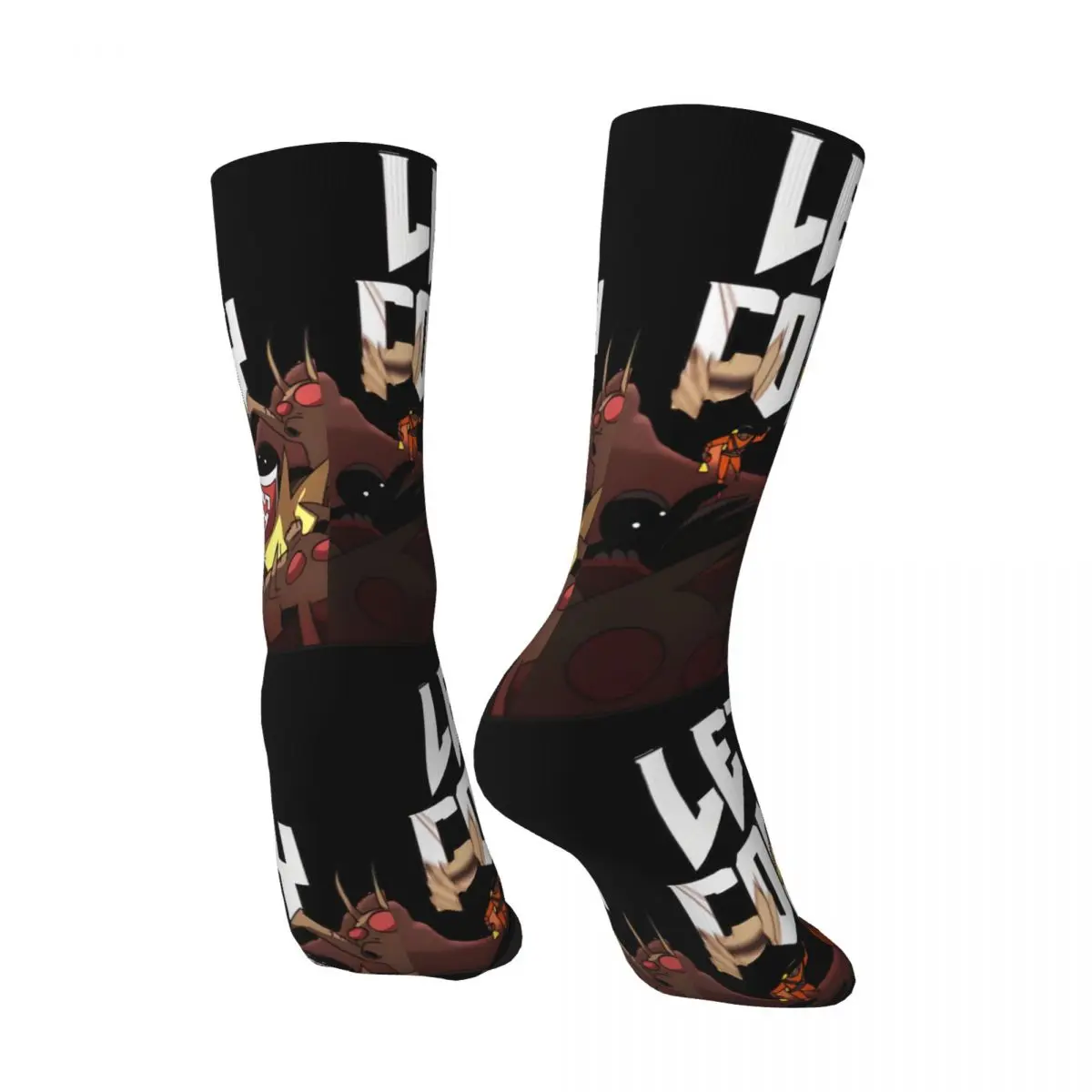 Hip Hop Retro Fighting Crazy Men's compression Socks Unisex L-Lethal Company Street Style Pattern Printed Funny Novelty Happy