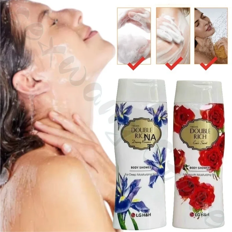 Romantic and Elegant Deep Cleansing Fragrance Shower Milk Refreshing Moisturizing Exfoliating Rejuvenating Rose Fragrance 200g