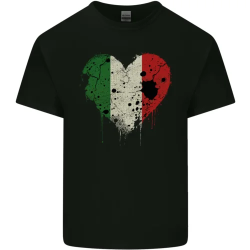 Love Italy Flag Italians Day Football Rugby Kids T-Shirt Childrens