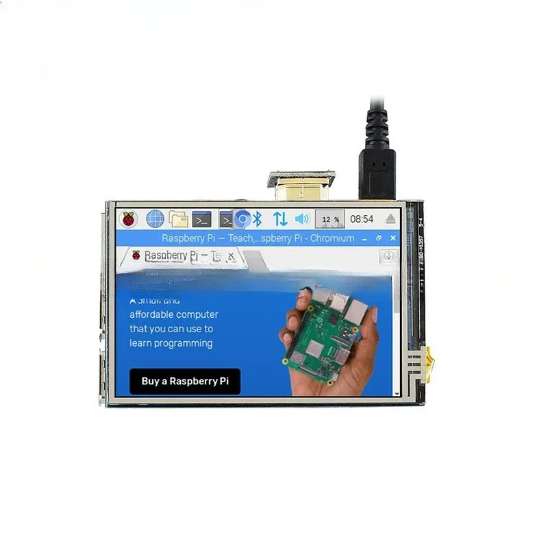 

Resistive touch screen 3.5 inch LCD display module IPS LCD display color Raspberry Pi 5B