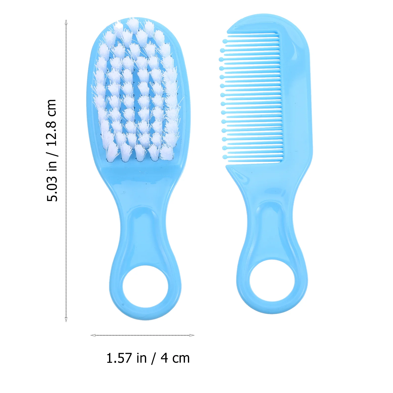 Birthing Baby Grooming Kit Ties Hair Clips Kids Brush Massage Comb for Wooden Toddler