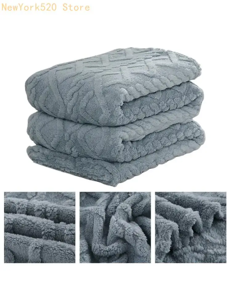 Soft Elegant Throw Blanket Microfiber Sofa Bed Blankets Skin Friendly N84C